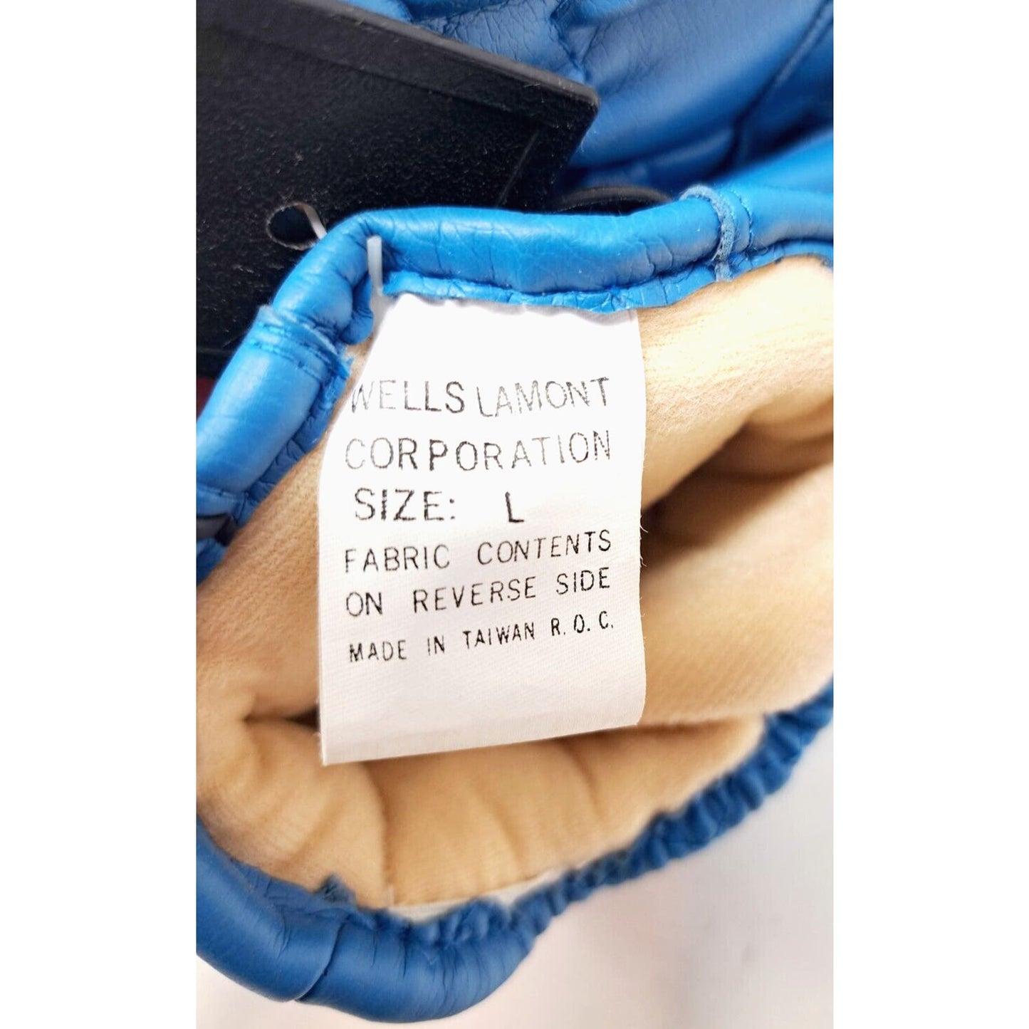 Women's Large Wells Lamont Vintage Blue Retro Winter Ski Snowboard Gloves