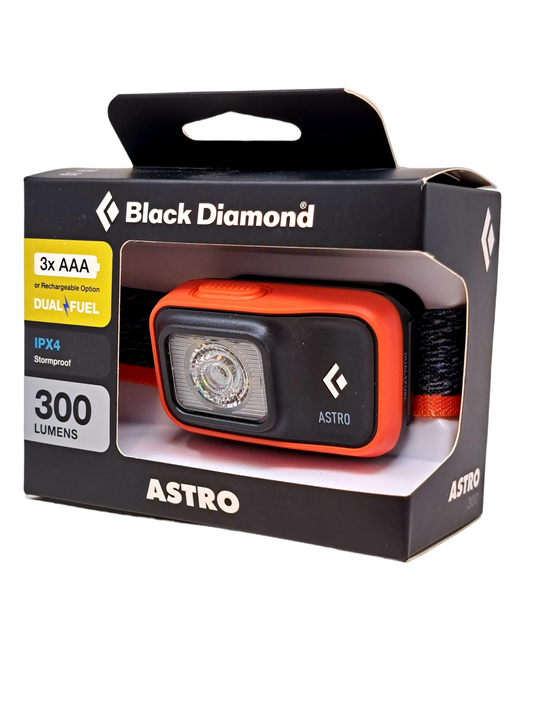 BLACK DIAMOND ASTRO HEADLAMP ORANGE 300 LUMES