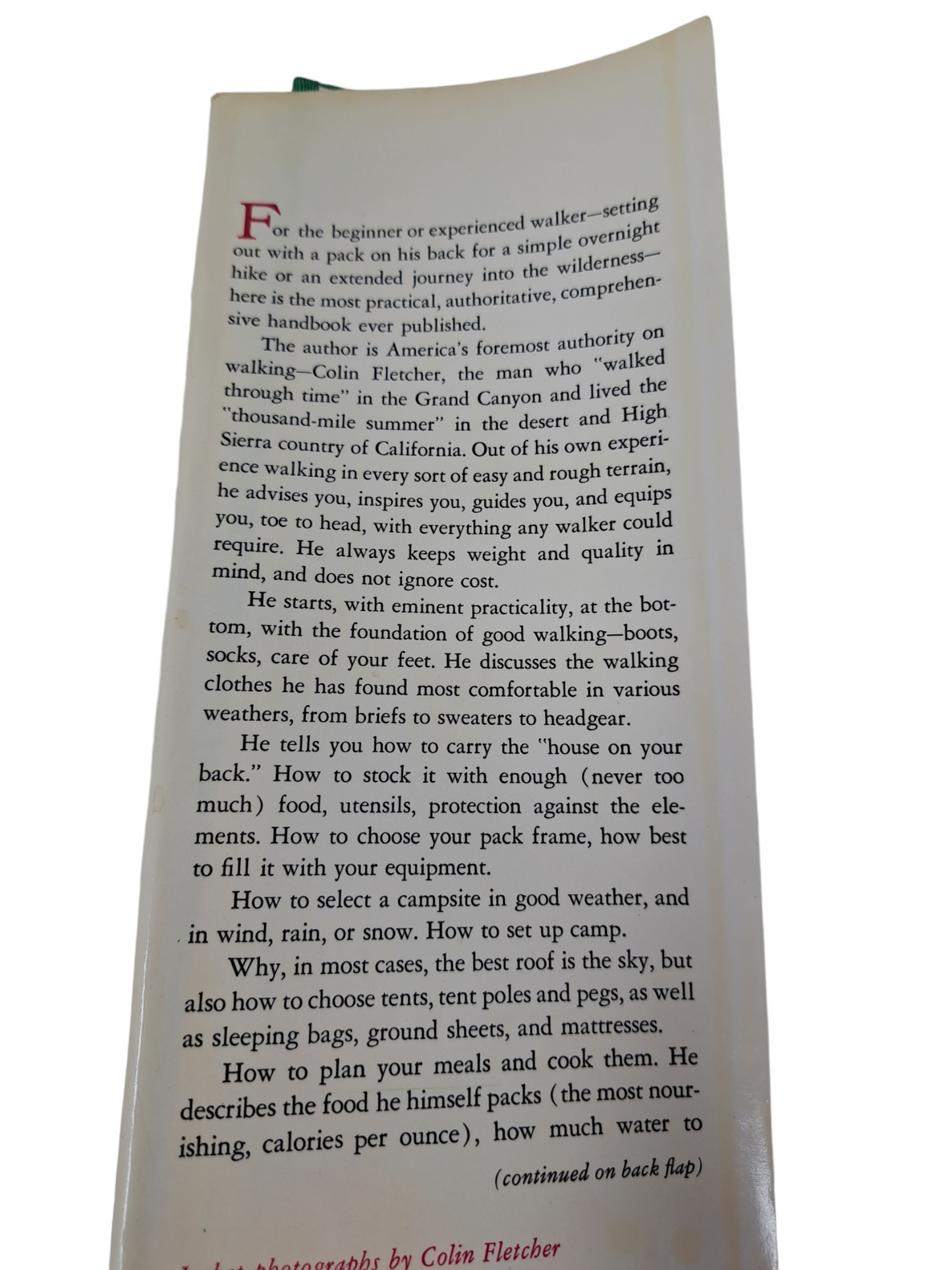 The Complete Walker By Colin Fletcher 1969