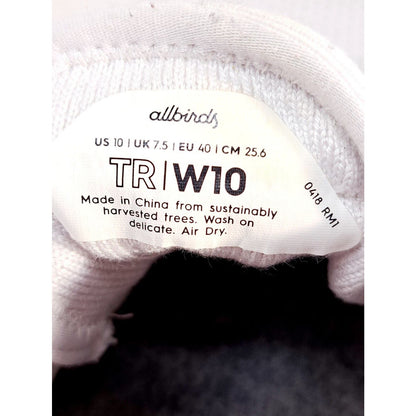 Allbirds Women’s Tree Runner Shoes Size 10 TR W10 Kaikoura White Mesh Lace Up