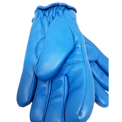 Women's Large Wells Lamont Vintage Blue Retro Winter Ski Snowboard Gloves