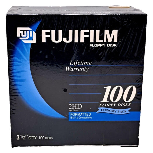 Fujifilm 3.5" Floppy Disk 100 Pack 2HD High Density
